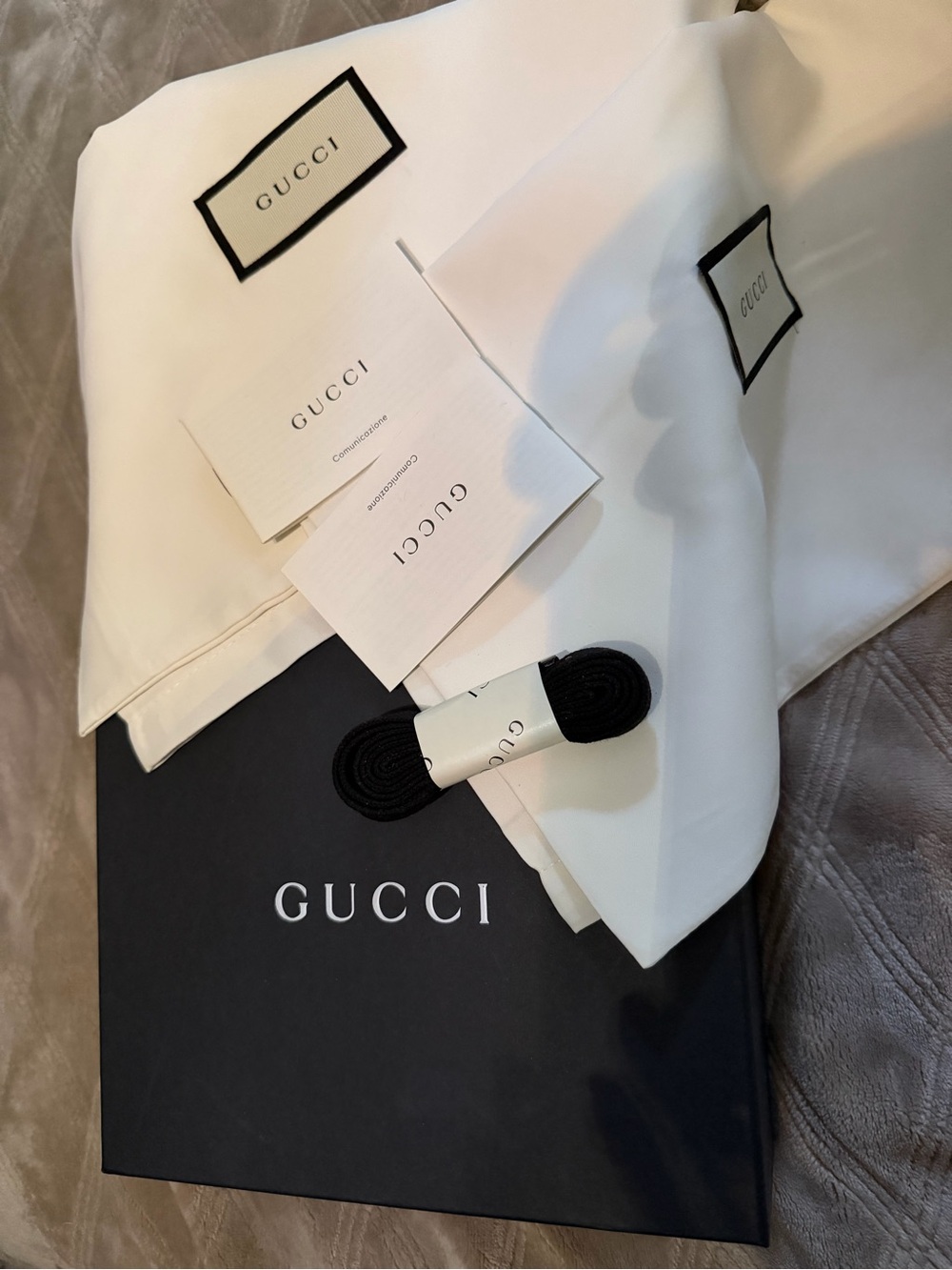 Gucci Black GG Canvas Low-Top Sneakers - Picture 12 of 13